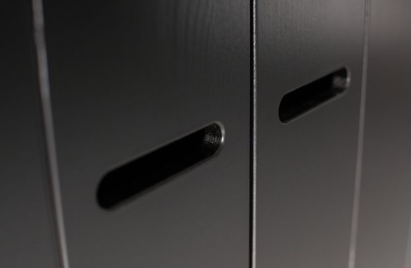 WOOOD Schrank Connect schwarz 2 türig mit Schubladen