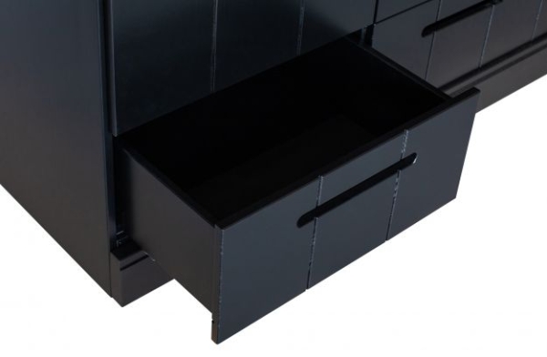 WOOOD Schrank Connect schwarz 3 türig