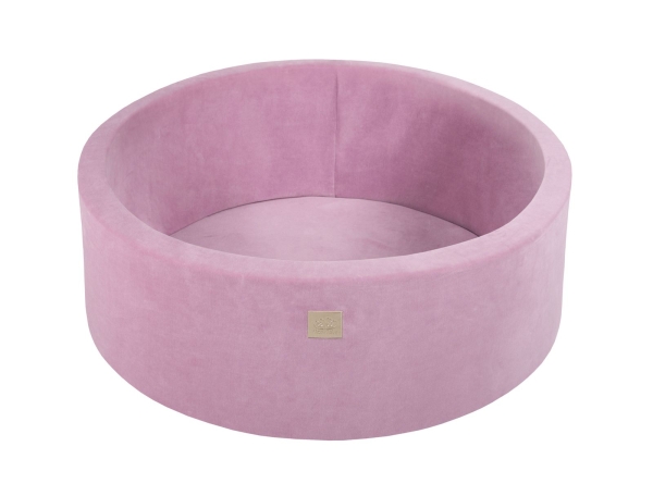 Bällebad Velvet dunkelrosa rund inkl. 200 Bälle