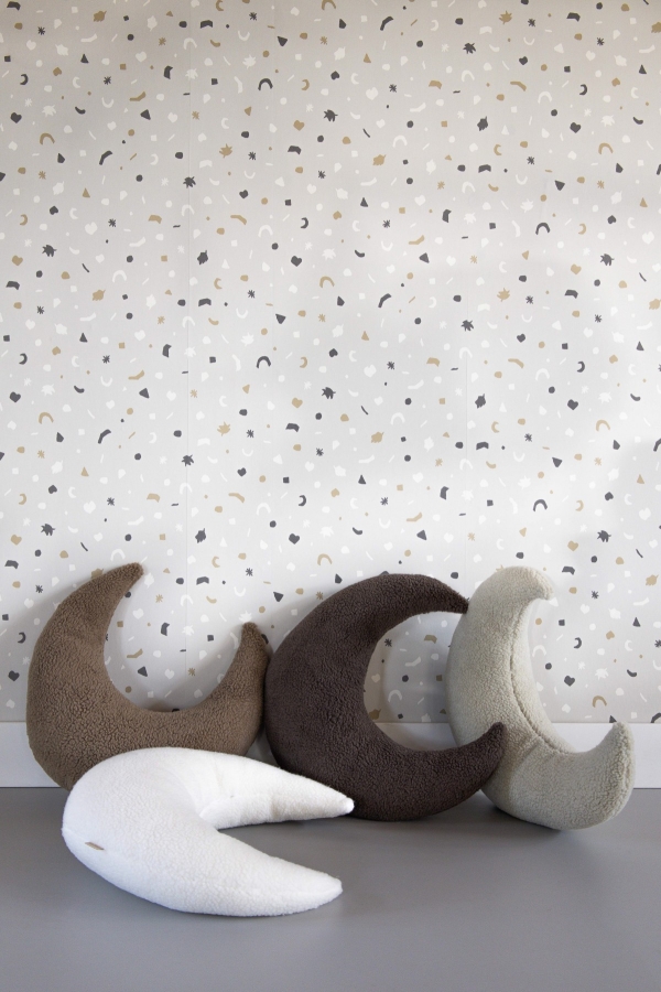 Kidsdepot Mond Kissen Luna weiß