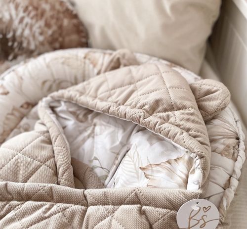 Uni Babydecke/Fußsack beige BOHO