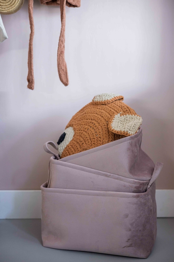 Kidsdepot Aufbewahrungskörbe Billie Samt Lavendel