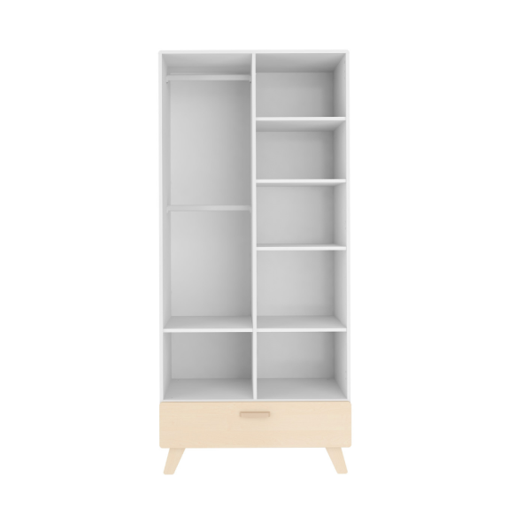 Schrank Hoppa 2-türig weiß-natur