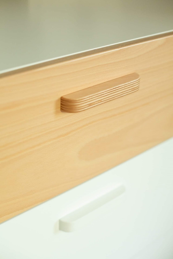 Kommode Hoppa weiß-natur