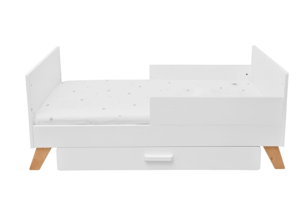 Babybett Hoppa weiß-natur 60x120