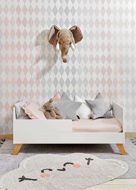 Babybett Hoppa weiß-natur 60x120