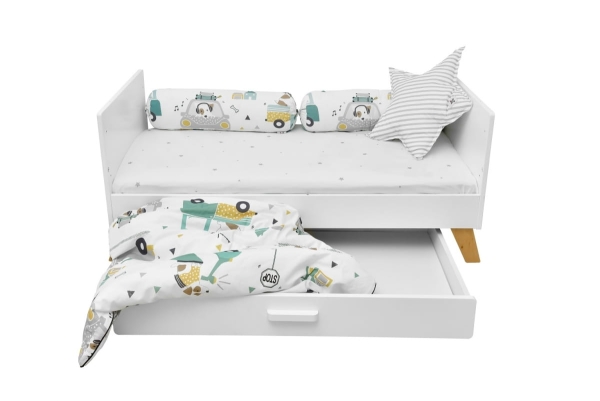 Babybett Hoppa weiß-natur 60x120
