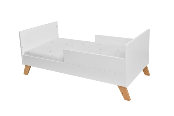 Babybett Hoppa weiß-natur 60x120