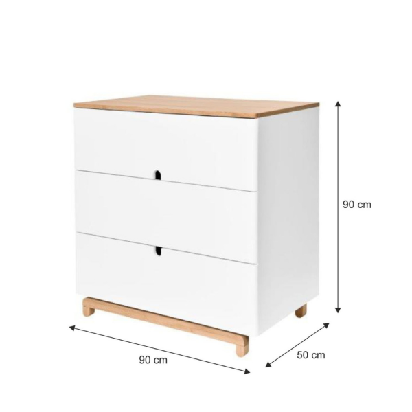 Kommode Nomi weiß-natur