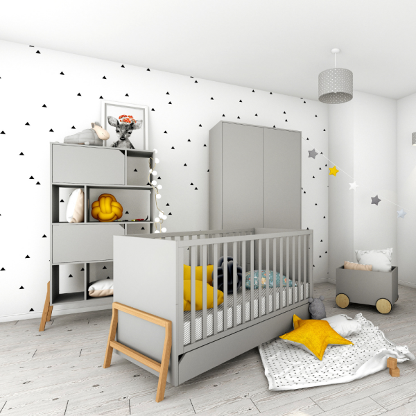 Bücherregal Lotta grau