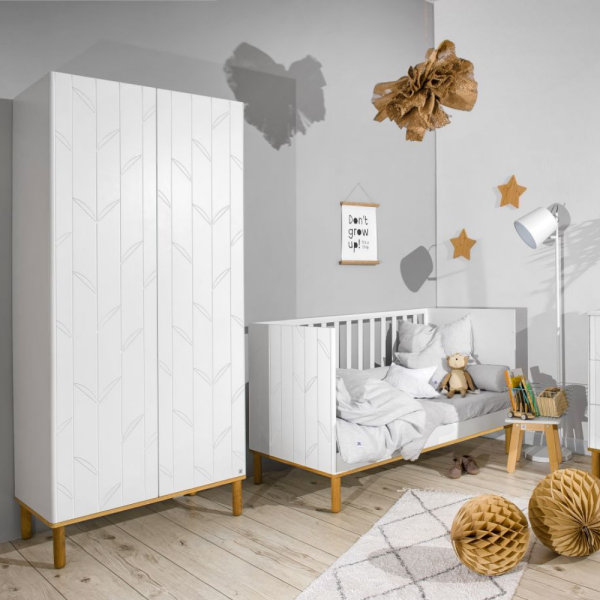 Babybett Toteme botanic weiß 70x140