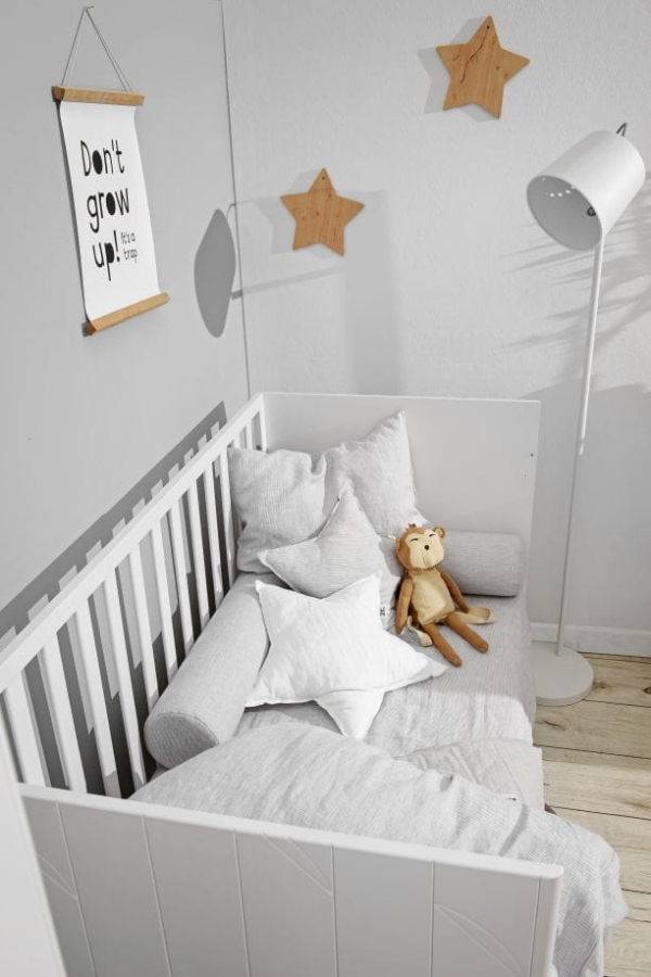 Babybett Toteme botanic weiß 70x140