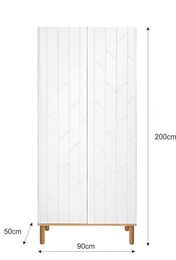 Schrank Toteme botanic 2-türig weiß