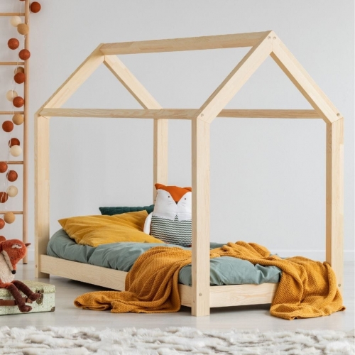 Kinderbett Haus Holz Mila Modell M