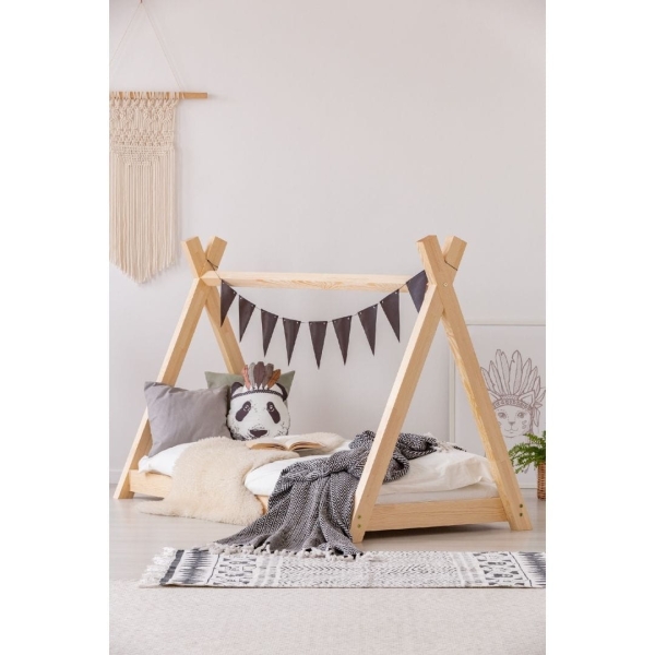 Kinderbett Haus Holz Mila Modell TIPI