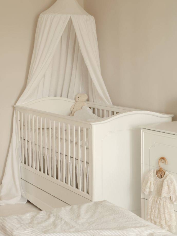 Babybett Royal timeless weiß 70x140 umbaubar
