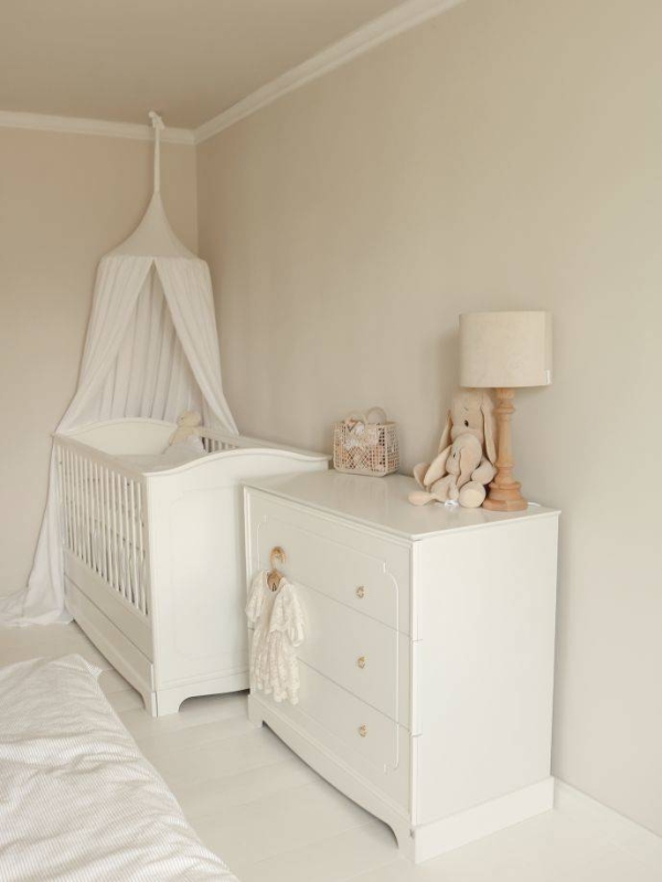 Babybett Royal timeless weiß 70x140 umbaubar