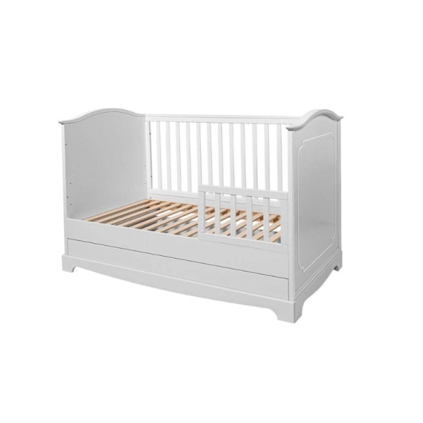 Babybett Royal timeless weiß 70x140 umbaubar