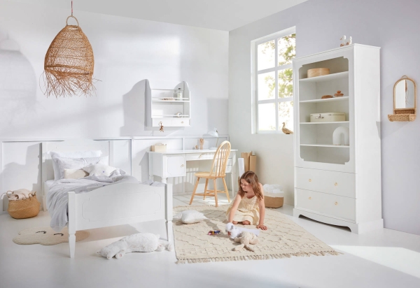 Kinderbett Royal timeless 90x200 weiß