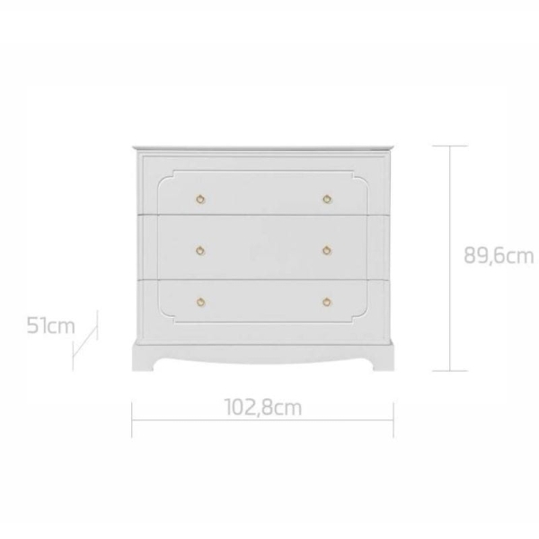 Kommode Royal timeless weiß