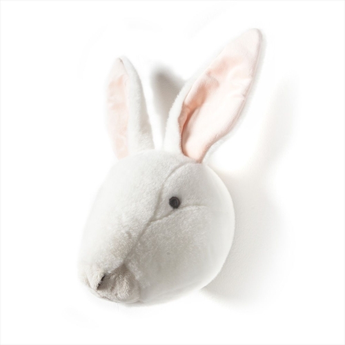 Tierkopf Trophäe weißes Kaninchen Alice