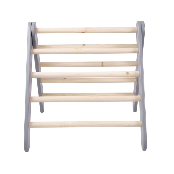 Kletterdreieck Holz grau