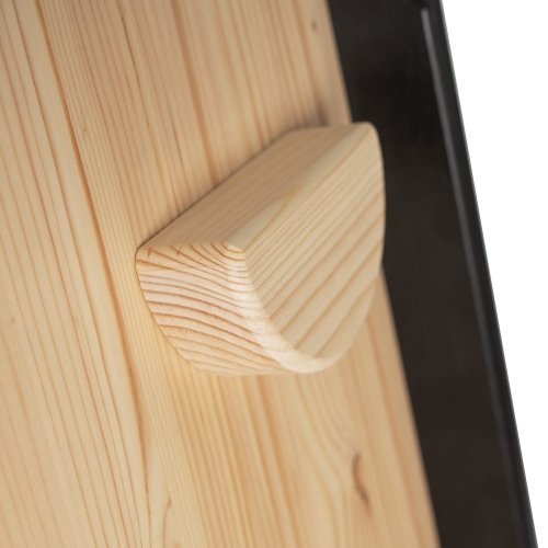 Kletterdreieck + Rutsche-Kletterwand Set Holz schwarz