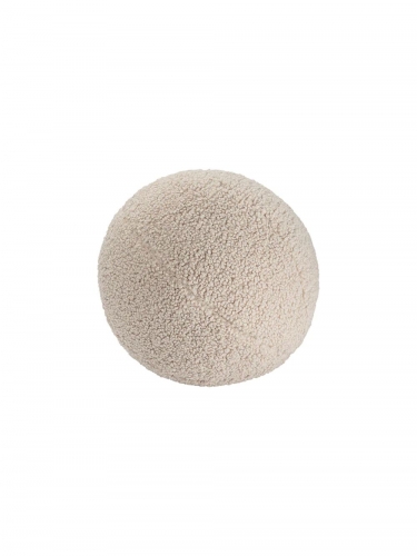 Wigiwama Boucle Teddy Ball Kissen beige