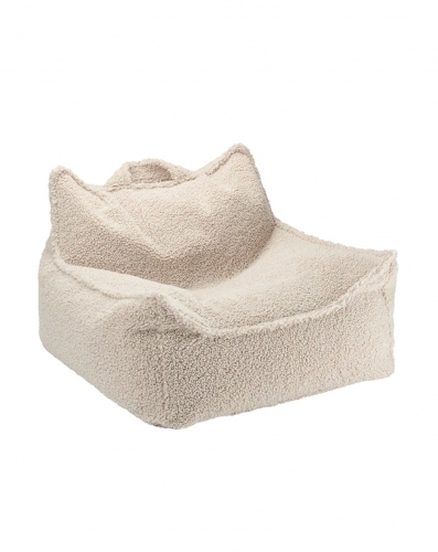 Wigiwama Sessel/Sitzsack Boucle Teddy Biscuit beige