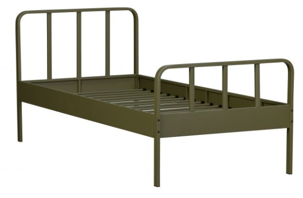 Woood Metall Kinderbett Mees army grün 90x200