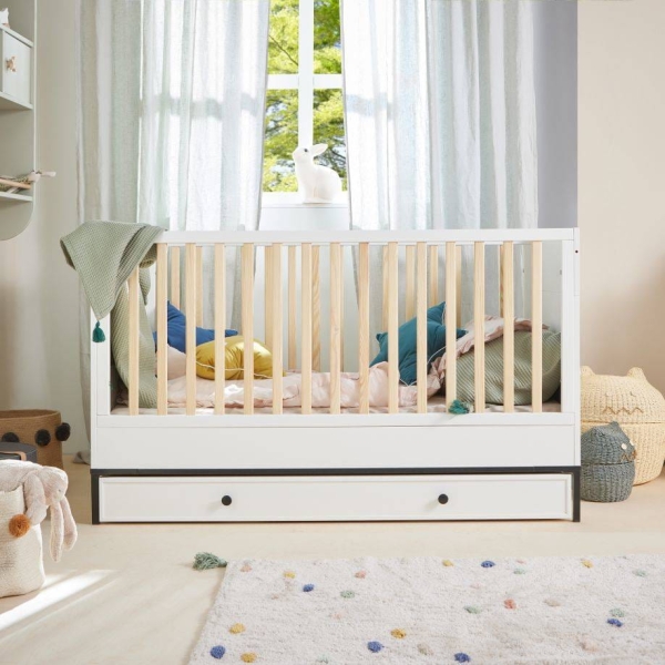 Babybett Lumi weiß 70x140