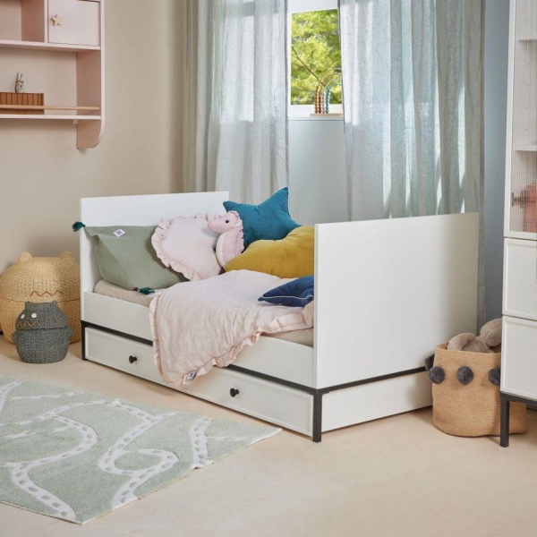 Babybett Lumi weiß 70x140