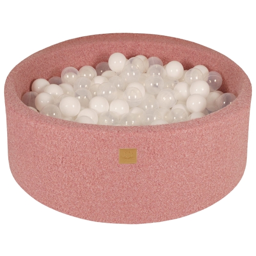 Bällebad rosa Boucle Stoff inkl. 200 Bälle