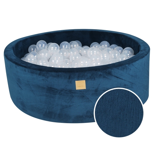 Bällebad navy blue Cord inkl. 200 Bälle