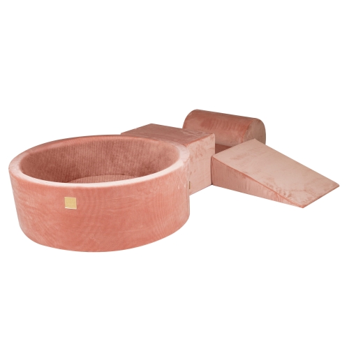 Cord Schaumstoffbausteine + Bällebad + 200 Bälle apricot