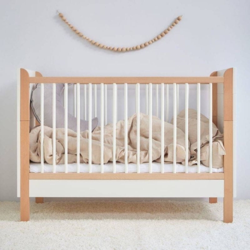 Babybett Ratata weiß-natur 60x120