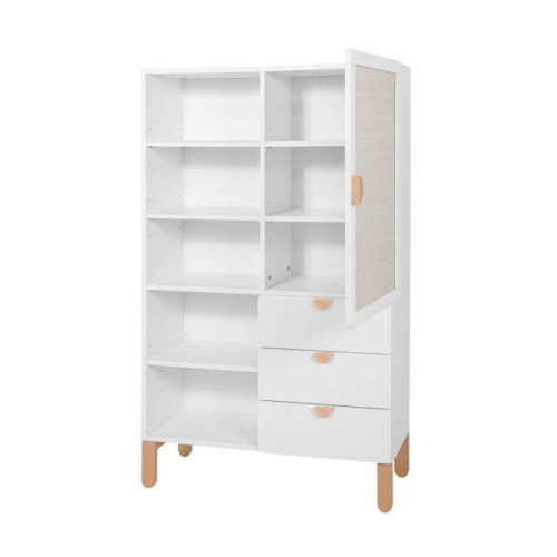 Bücherregal Ratata weiß-natur