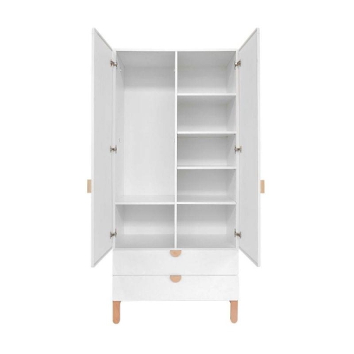 Schrank Ratata 2-türig weiß-natur