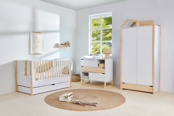 Kommode Tatam weiß-natur