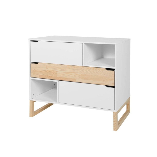 Kommode Tatam weiß-natur