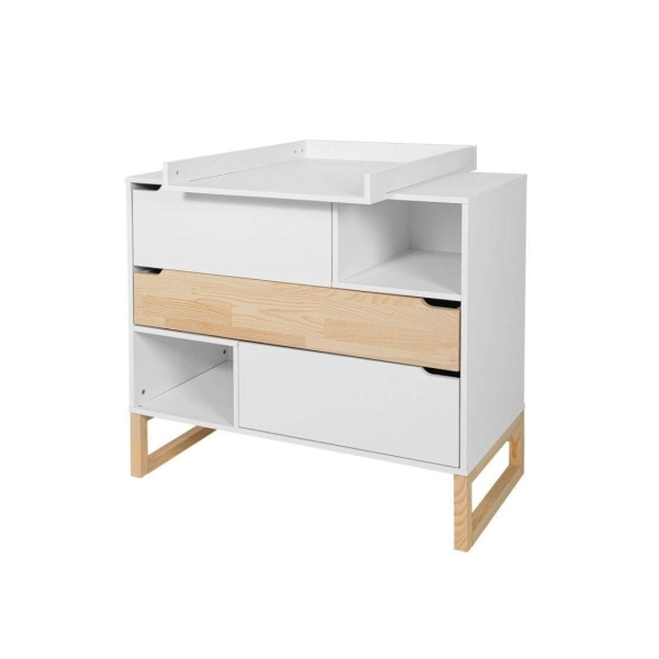 Kommode Tatam weiß-natur