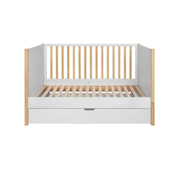 multifunktionales Babybett Tatam 70x140 weiß-natur