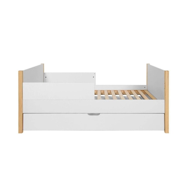 multifunktionales Babybett Tatam 70x140 weiß-natur