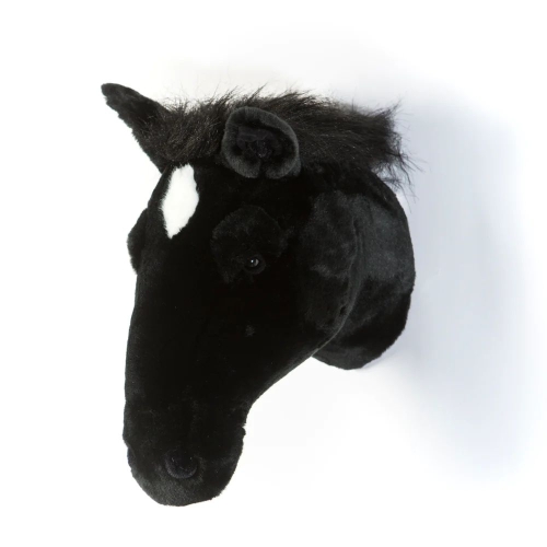 Wild&Soft Tierkopf Trophäe schwarzes Pferd Peter