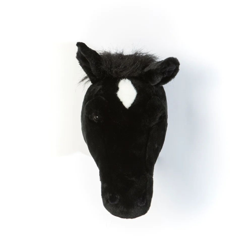 Wild&Soft Tierkopf Trophäe schwarzes Pferd Peter
