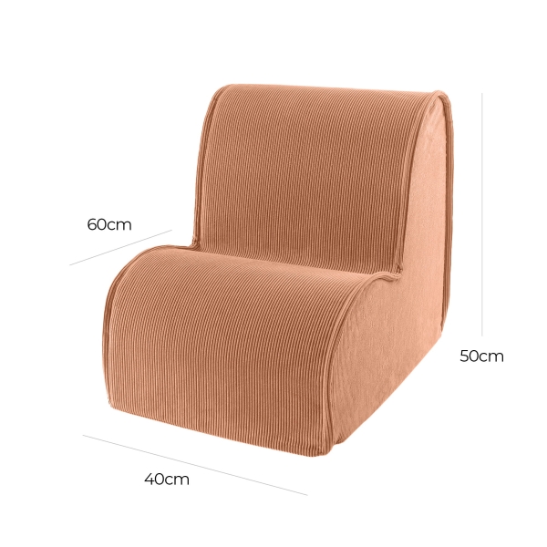 MeowBaby Sessel Cord ziegelrot
