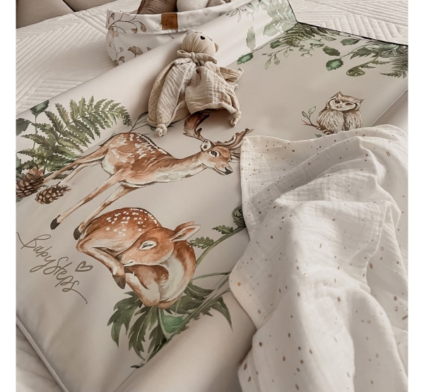 Wickelauflage / Wickelmulde für Babybett Peony Wonderland