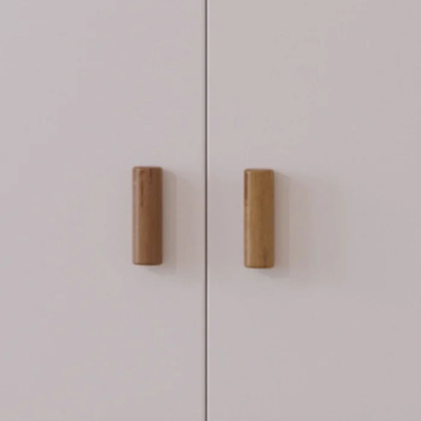 Theo Bebe Schrank Oceania Neige weiß-Rattan