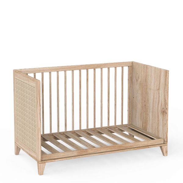Theo Bebe Babybett Nami Bois 60x120 Holz Rattan