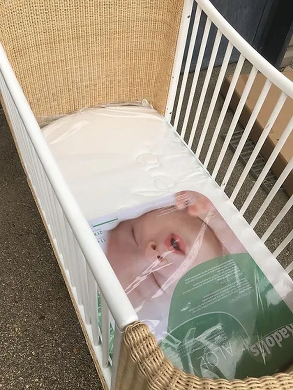 Rattan Babybett Coquillage 60x120 Theo Bebe